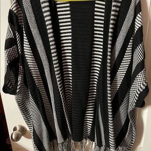 CATO Black and White short sleeve sweater vest.